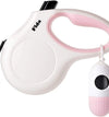 Retractable Dog Leash with Dispenser and Poop Bags